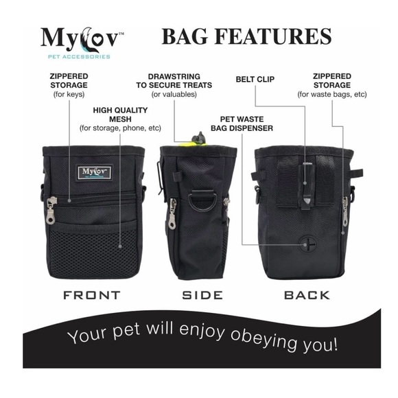 New Mylov High End Dog Treat Training Pouch - Picture 4 of 8